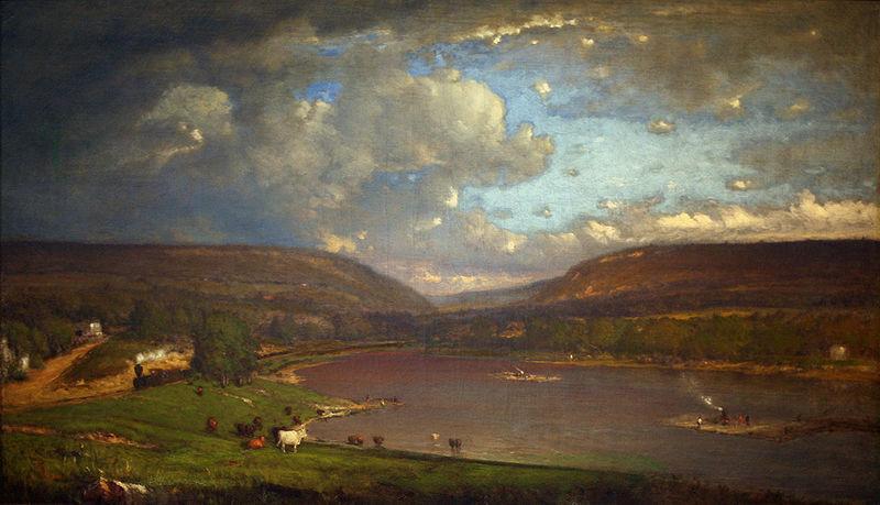George Inness On the Delaware River China oil painting art